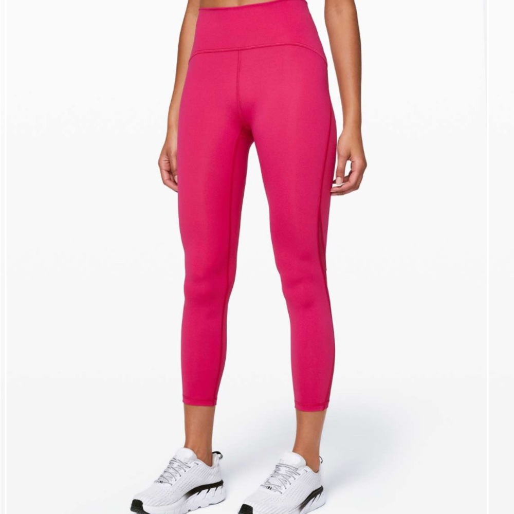 Lululemon Train Times Pant 25" Calypso Pink size 2 EUC - Picture 2 of 6